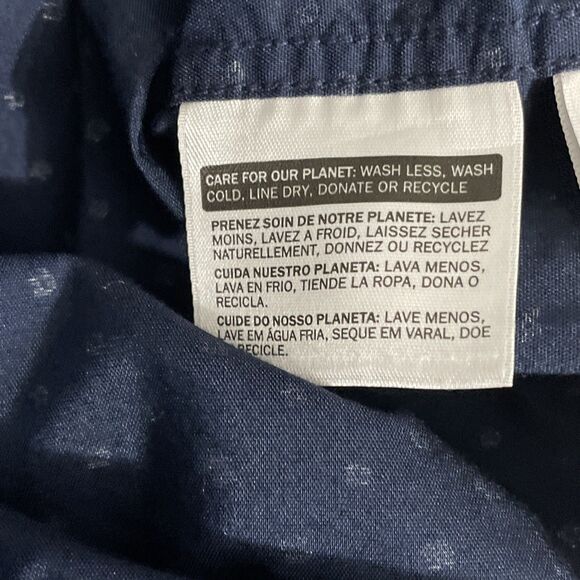 Dockers Men’s Classic Fit Long Sleeve Button Down Shirt XL Blue Floral Print - Picture 13 of 16